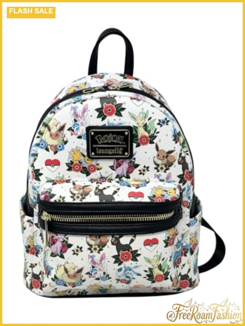 Faux Leather Pokemon Shoulder Bag Handbag Purse Adjustable